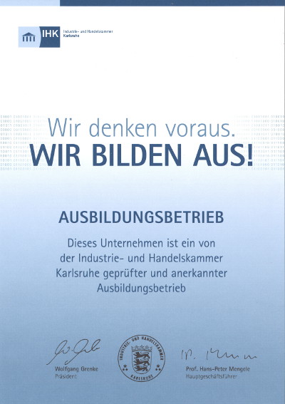 Wir bilden aus!